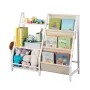 VEVOR 3-Tier Kids Bookshelf, Toy Storage Organizer for Toddler, Book Shelf for Kids Rooms with Sling Book Rack and Storage Bag, 