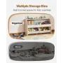 Toy Storage Organizer, Wooden Kids Bookshelf with Storage, Toy Storage Cabinet with 2 Mobile Drawers, Kids Storage Organizer for