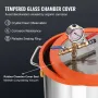 11.4 L Vacuum Chamber and 3.5 CFM Pump Kit, Tempered Glass Lid Vacuum Degassing Chamber Kit, Single Stage Vacuum Pump with 250 m