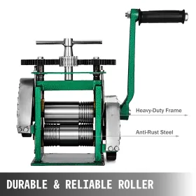 Combination Rolling Mill Machine Rolling Mill Jewellery 85mm Roller Width Flat Rolling Manual Jewelry Press Tabletting Tool