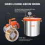 3 gallon vakuumkammer og 3,5 CFM pumpe kit, hærdet glas låg