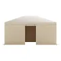 Winter Gazebo Cover Fits 3.68 x 4.9 m Hardtop Gazebos, All-Weather Gazebo Cover with Sidewalls & Windows, High-Density PE Materi