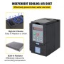 VEVOR 1.5KW VFD Variable Frequency Drive Inverter for Spindle Motor Speed Control 2HP 7A 220-250V (1.5KW