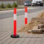 2-pack Traffic Delineator-stolper, 1140 mm