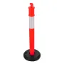 VEVOR 2 Pack Traffic Delineator Posts, 1140 mm Traffic Safety Cones with Fillable Base and Reflective Strips, Heavy Duty Delinea