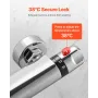 Thermostatic Shower Faucet Valve, Anti-Scald 38℃ Secure Lock Thermostatic Shower Mixer Valve, Hot Cold Water Showering Faucet Te
