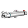 Thermostatic Shower Faucet Valve, Anti-Scald 38℃ Secure Lock Thermostatic Shower Mixer Valve, Hot Cold Water Showering Faucet Te