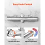 VEVOR Thermostatic Shower Faucet Valve, 38℃ Secure Lock Thermostatic Mixing Valve, Hot Cold Water Showering Faucet Temperature C