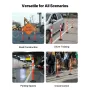 4-pack trafikafgrænserstolper, 871 mm trafiksikkerhedskegler