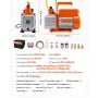 115 L/min AC Vacuum Pump and Gauge Set, Single Stage, Rotary Vane HVAC Air Vacuum Pump, A/C Refrigerant Manifold Gauge Kit, with