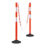 2-pack trafikafgrænserstolper, 871 mm trafiksikkerhedskegler