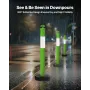 3 Pack Traffic Delineator Posts, 1140 mm Traffic Safety Cones with Fillable Base and Reflective Strips, Heavy Duty Delineator Po