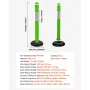3-pack Traffic Delineator-stolper, 1140 mm