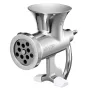 Manual Meat Grinder, 304 Stainless Steel Hand Crank Meat Mincer with Steel Table Clamp, Sausage Stuffer with 2 Cutting Plates & 