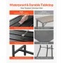 udendørs barbord, 100 x 37,5 cm gårdhave barbord, vandtæt top