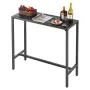 udendørs barbord, 100 x 37,5 cm gårdhave barbord, vandtæt top