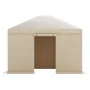 VEVOR Winter Gazebo Cover Fits 3.07 x 3.67 m Hardtop Gazebos, All-Weather Gazebo Cover with Sidewalls & Windows, High-Density PE