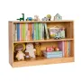 VEVOR Montessori Bookshelf, 870 mm Width Toy Storage Organizer, 2-Tier Kids Display Storage Cabinet, Daycare Furniture, Kids Boo