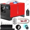 NEW Diesel Air Heater, 5KW 12V Parking Heater, Mini Truck Heater, Single Outlet Hole, with Black LCD, Remote Control, Fast