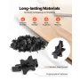 90PCS Hidden Deck Fasteners for Composite Decking Board, Universal Composite T Clips & Plastic Hidden Fasteners with Metal Screw