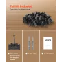 90PCS Hidden Deck Fasteners for Composite Decking Board, Universal Composite T Clips & Plastic Hidden Fasteners with Metal Screw