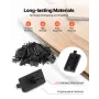 500PCS Hidden Deck Fasteners for Composite Decking Board, Universal Composite Clips & Plastic Hidden Fasteners with Metal Screws