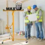 VEVOR 4877 mm Drywall Lift, Heavy-Duty 68 kg Sheetrock Hoist with Adjustable Telescoping Arm, Lockable Wheels, Drywall Lifter Pa