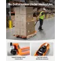 Pallet Jack, 3T Load Capacity, Manual Pallet Truck with 122L x 68.6W cm Forks for Material Handling, 85-180 mm Fork Lift Height 