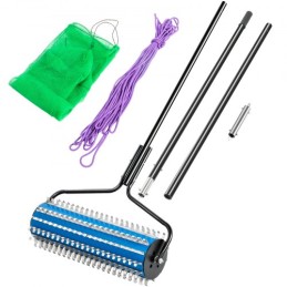 Roller Weed Rake, 12â€™ Lake Weed Cutter, Uproots Aquatic Weeds Muck Silt Lake Rakes, Weed Removal Tool for Lake Pond Beach