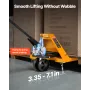 VEVOR palleløfter, 2,5T lastkapacitet, manuel palletruck med 122L x 68,6W cm gafler til materialehåndtering, 85-180 mm