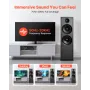 Passive Floorstanding Speaker, 2-Way, Floor-Standing Tower Speaker with 25.4 mm Tweeter, Dual 203.2 mm Woofers, 600W Peak, 50Hz–