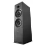 Passive Floorstanding Speaker, 2-Way, Floor-Standing Tower Speaker with 25.4 mm Tweeter, Dual 203.2 mm Woofers, 600W Peak, 50Hz–