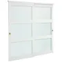 skabsskydedør, 1829 mm (dobbelt 940 mm) x 2032 mm, 3-lite