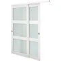 skabsskydedør, 1829 mm (dobbelt 940 mm) x 2032 mm, 3-lite
