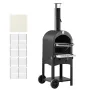 udendørs pizzaovn, 12" pilleovne, 2-lags pizzaovn træfyret
