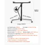 3353mm Drywall Lift, Heavy-Duty 68 kg Sheetrock Hoist with Adjustable Telescoping Arm, Lockable Wheels, Drywall Lifter Panel Jac