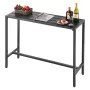 udendørs barbord, 120 x 37,5 cm gårdhave barbord, vandtæt top &
