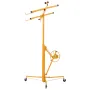 3353mm Drywall Lift, Heavy-Duty 68 kg Sheetrock Hoist with Adjustable Telescoping Arm, Lockable Wheels, Drywall Lifter Panel Jac