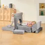 modulær børnelegesofa, sektionssofa til småbørn med armlæn, 28D