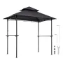 Grillpavillon, 2,43 x 1,5 m udendørs grillpavillon med