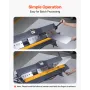 Box and Pan Brake, 1270 mm Sheet Metal Bending Brake,16-Gauge Mild Steel Capacity, 0-135 Degree Adjustable, Metal Bender Machine