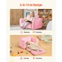 VEVOR 2-in-1 Kids Sofa, Foldable Toddler Soft Couch with Armrests, Made of 28D Sponge & Short Pile, Convertible Toddler Chair to