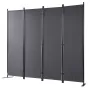 Room divider 4-panel foldning privatlivsskærm 88.2 "x11.8"
