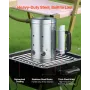 Charcoal Chimney Starter, 1.8kg Large Capacity Coal Fireplace, Heavy Duty BBQ Steel Chimney Starter for Charcoal Grill and Barbe