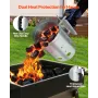 VEVOR Trækul Skorstensstarter, 1,8 kg Kulpejs med stor kapacitet, Heavy Duty BBQ Stål Skorstensstarter til Kulgrill og