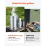 VEVOR Charcoal Chimney Starter, 1.8kg Large Capacity Coal Fireplace, Heavy Duty BBQ Steel Chimney Starter for Charcoal Grill and