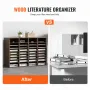 Literature Organizers, 36 Compartments Office Mailbox with Adjustable Shelves, Wood Literature Sorter 39.3x12x26.8 inches for Of