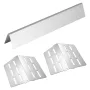 VEVOR Flavorizer Bars and Heat Deflectors, 44cm Grill Replacement Part, for Weber Genesis 300 Series Grills, Including E310 E320
