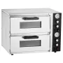 VEVOR Pizza Oven Electric, 18" Double-Deck Commercial Countertop Pizza Oven, 842°F Max Temp, Indoor Pizza Maker with Thermometer