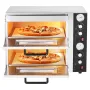 Pizzaovn Elektrisk, 18" dobbeltdækket kommerciel pizzaovn med